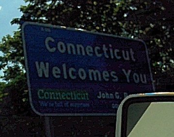 Passing through Connecticut