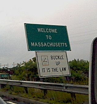 The Massachusetts sign