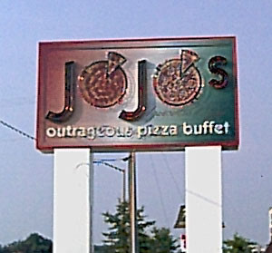 JoJo's Pizza for dinner