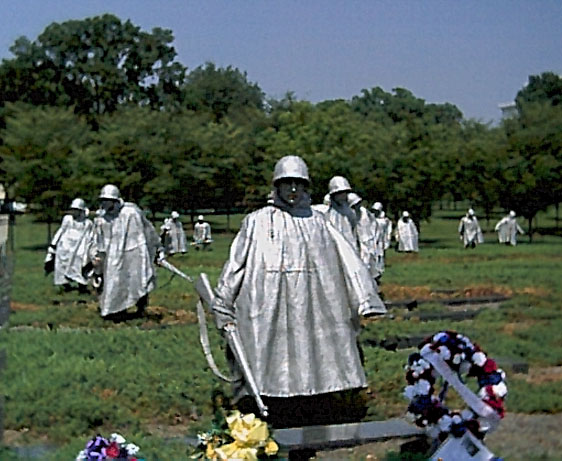 Korean War Memorial statues
