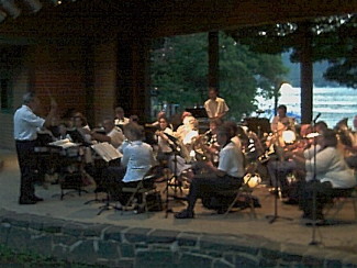 The concert in Lake George park