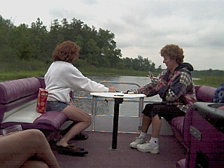 Playing cards while boating
