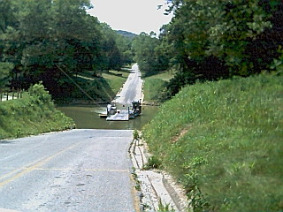 Ferry across the Green River