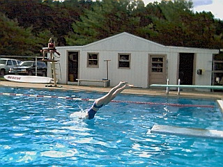Mandy diving