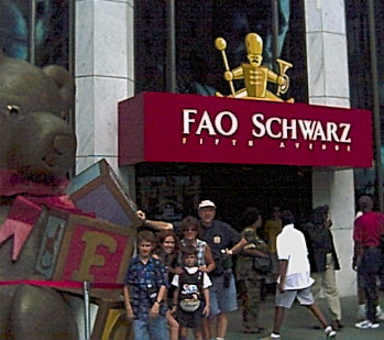In front of FAO Schwartz