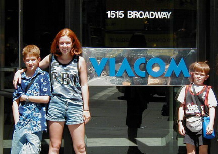 In front of the Viacom office - TRL & MTV
