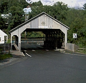 One of the famous Vermont covered bridges