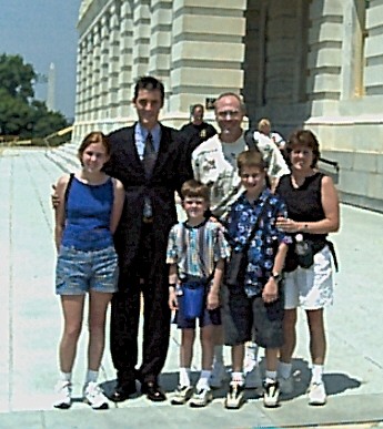 Outside the Capitol Building with our tour guide Drew